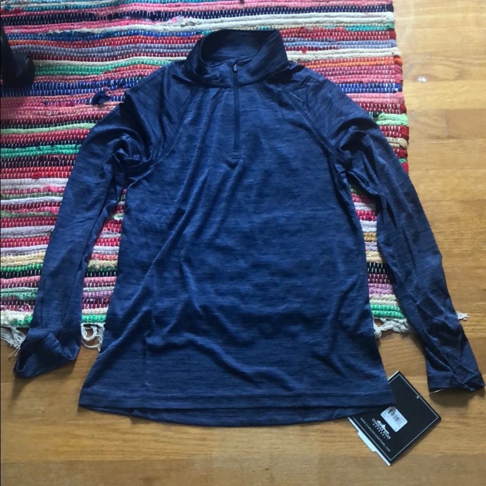 Navy Charles river quarter zip